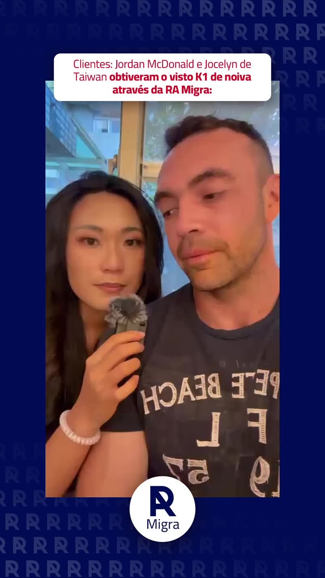 Do visto K-1 ao Green Card: a jornada de Jocelyn e Jordan até a nova vida nos EUA.